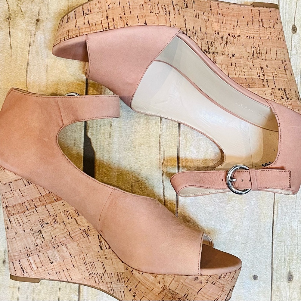 Nine West Womens Platform Cork Wedge
